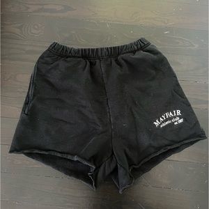 Mayfair black sweat shorts